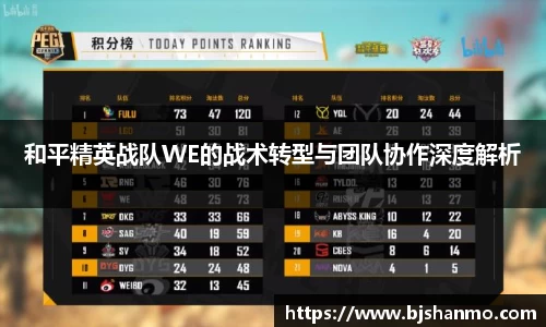 和平精英战队WE的战术转型与团队协作深度解析